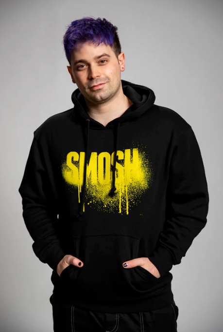 SMOSH SPLATTER HOODIE - BLACK