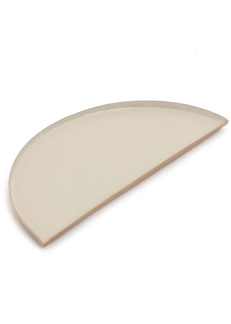 Half Moon Enamel + Iron Tray
