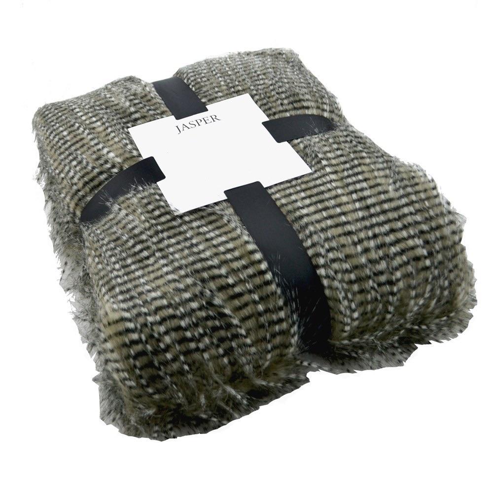Jasper Lynx Faux Fur Throw