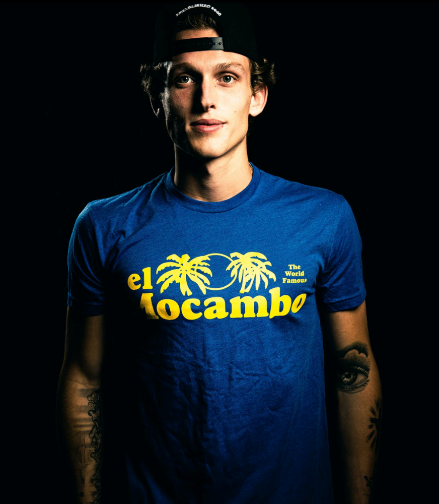 New El Mocambo Logo Tee - Blue