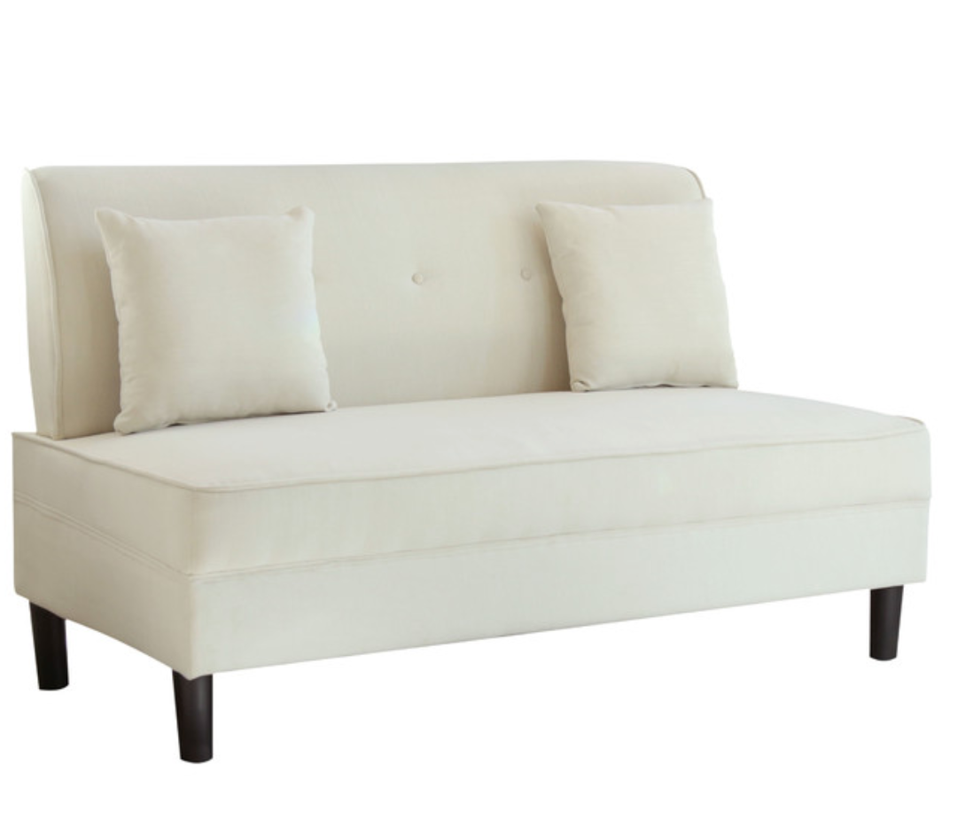 Evelyn Fabric Armless Sofa