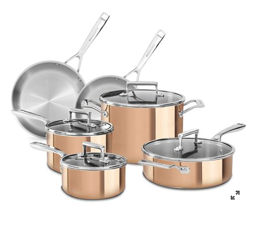 Tri-Ply Copper 10-Piece Set