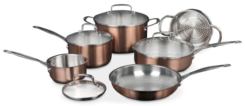 Cuisinart Classic Collection® 10-Piece Stainless Colour Series Cookware Set
