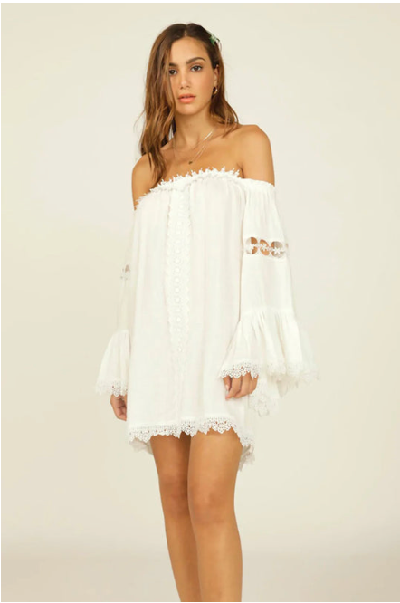 Surf Gypsy Lace Cover Up White