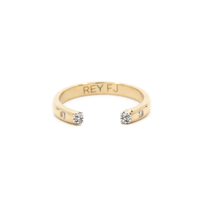 Rey FJ Polished Open Gemstone Band