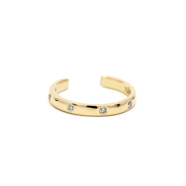 Rey FJ Polished Open Gemstone Band