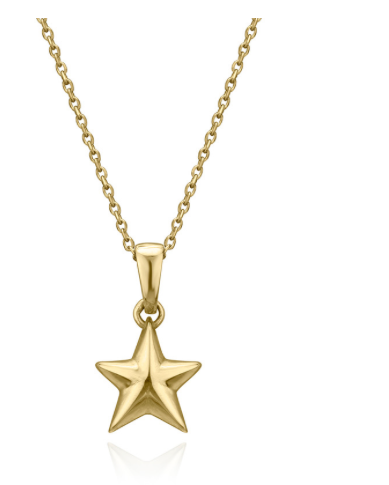 Rey FJ  Solid Gold  Icon Mini Charm Necklace
