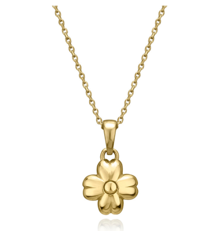 Rey FJ  Solid Gold  Icon Mini Charm Necklace