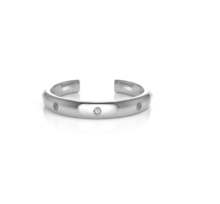 Rey FJ Polished Open Gemstone Band