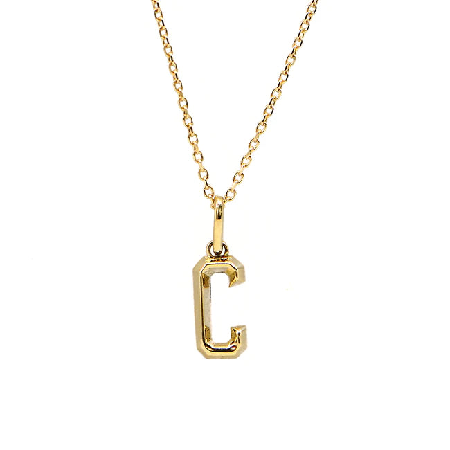 Rey FJ  Mini Mono Charm Necklace