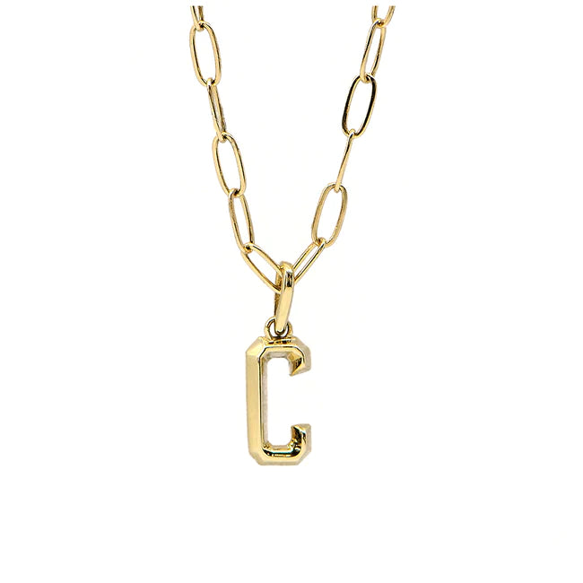 Rey FJ  Mini Mono Charm Necklace