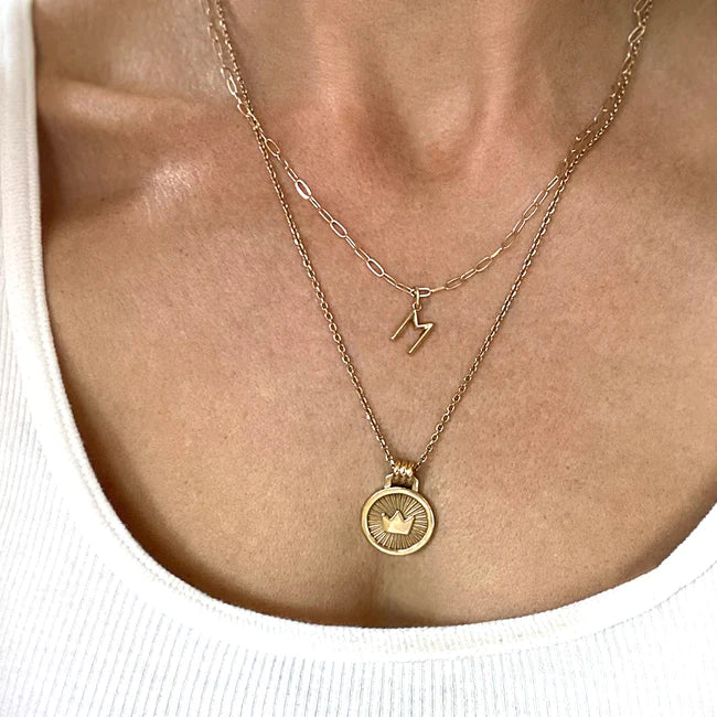 Rey FJ Mini Mono Charm Necklace