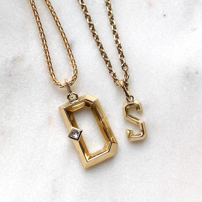 Rey FJ Mini Mono Charm Necklace