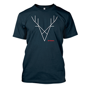 Emblem Stag T-Shirt - Navy