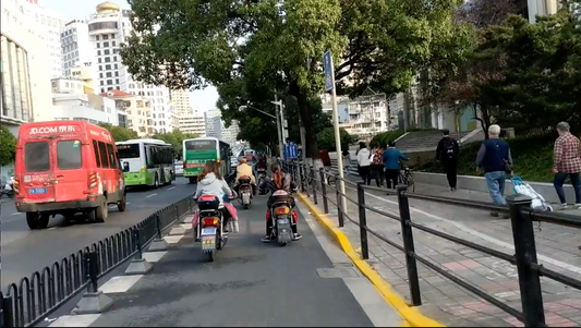 Biking in Shanghai
