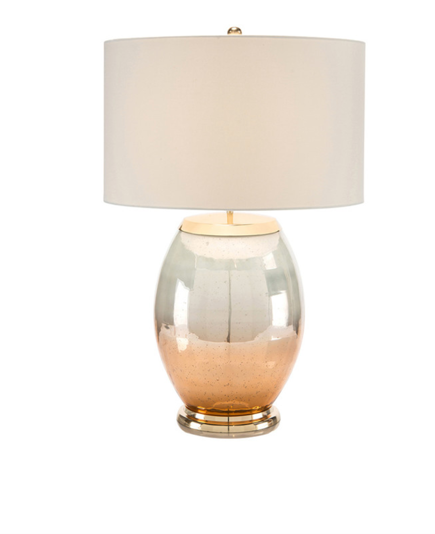 Silver Brass Clear Acrylic Table Lamp, No Variants