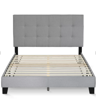 Kaniel Button Tufted Upholstered Platform Bed, Multiple Options
