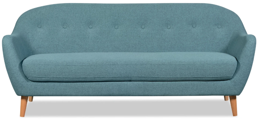 Calla Linen-Look Fabric Sofa