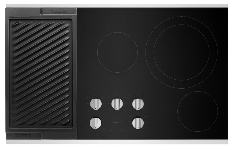 Maytag 36" Electric Cooktop with Reversible Grill and Griddle