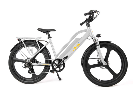 Movin' Tempo - Lightweight Urban Style Electric Bike - Frost White